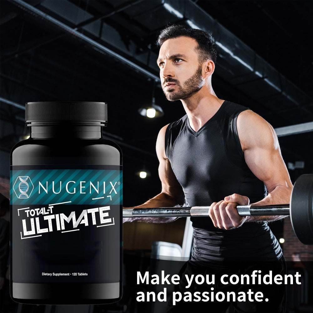 Total-T Ultimate Men's Supplement 5-Bottle Bundle - with Horny Goat Weed, D-Aspartic Acid, Tribulus, Maca & Stinging Nettle for Testosterone, Vitality & Mood Support