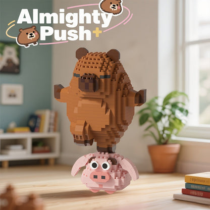 Capybara Micro Brick Building Set 562pcs Collector Edition – Miniature DIY Assembly Desk Decor Stress Relief Toy for Kids Teens Adults Capybara Lover Gift Birthday Easter Christmas Multiple Scenes