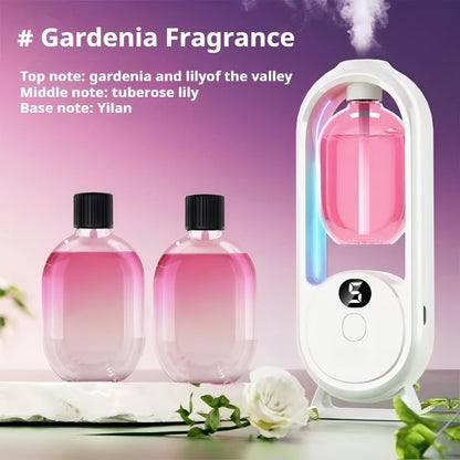 Aromatherapy Diffuser with Essential Oils 2-in-1 Humidifier - Hotel Scent Home Fragrance Machine with Natural French Essential Oils, Ultrasonic Spray, LED Ambient Light, Whole House Air Freshener for Bedroom, Living Room, Office
