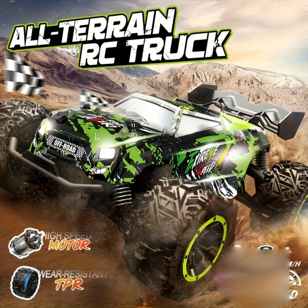 RC Climbing Car for Kids 3+ Full Proportional Drift 4WD Off-Road – Large High Speed Tank Style Remote Control Truck Toy Indoor Outdoor Birthday Christmas Holiday Gift Boys Children Mixed Color
