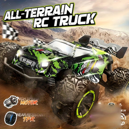 RC Climbing Car for Kids 3+ Full Proportional Drift 4WD Off-Road – Large High Speed Tank Style Remote Control Truck Toy Indoor Outdoor Birthday Christmas Holiday Gift Boys Children Mixed Color