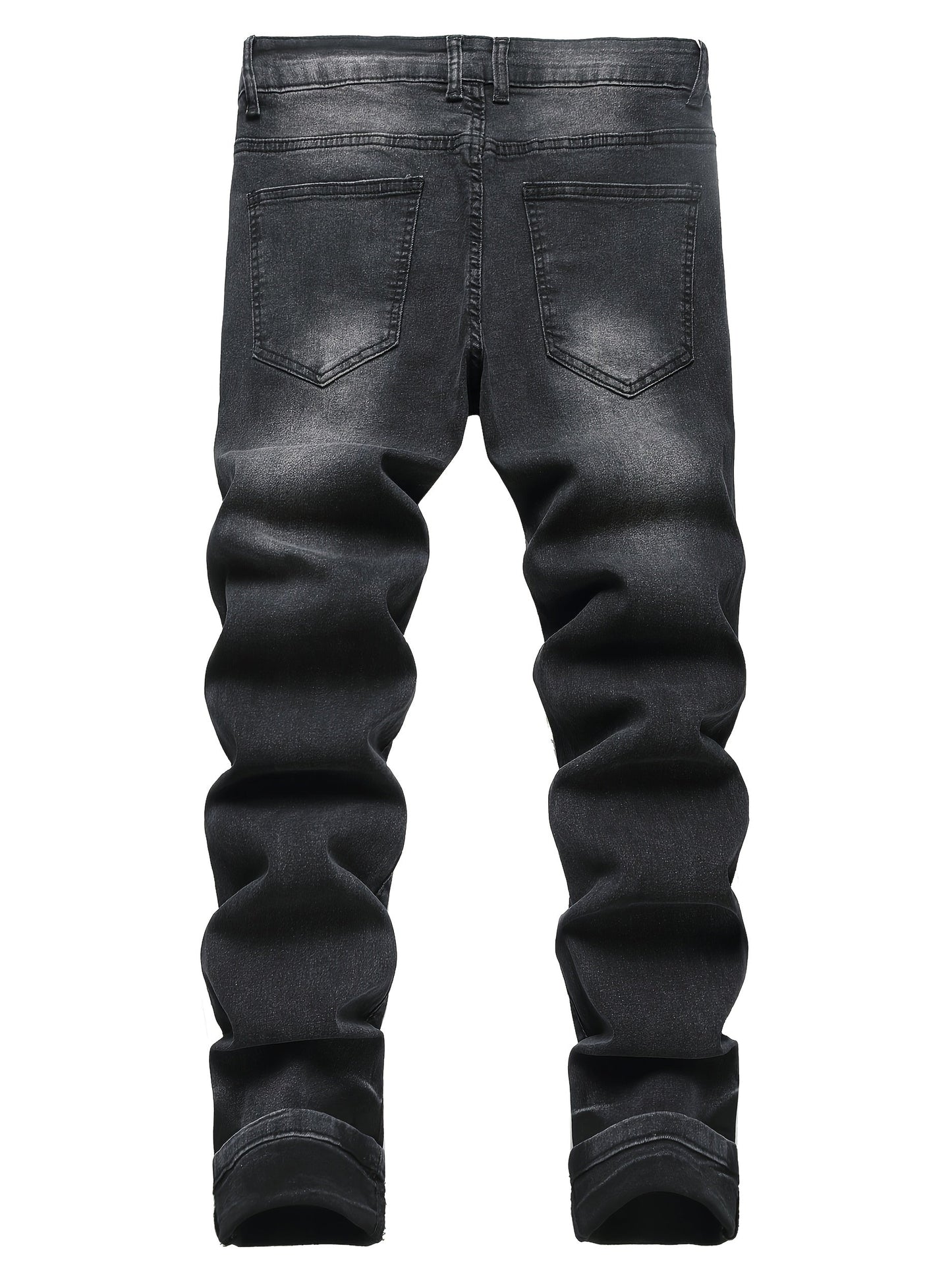 Women's Jeans - Black Distressed Stretch