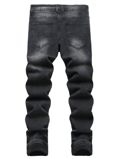 Women's Jeans - Black Distressed Stretch