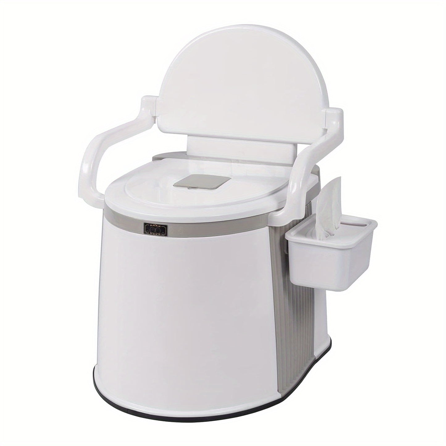 Portable Toilet, Lightweight RV Porta Potty, Bedside Commode with Detachable Inner Bucket & Removable Storage Box for Boat Van Hiking Fishing Bathroom Hospital Camping