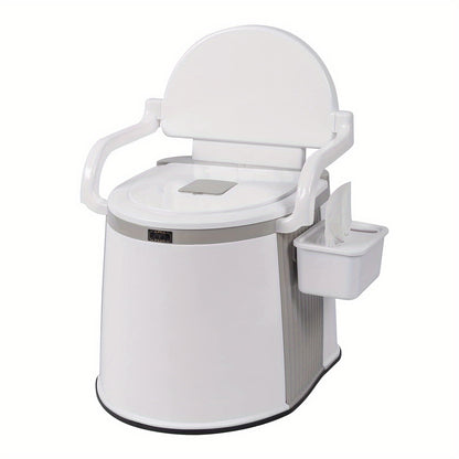 Portable Toilet, Lightweight RV Porta Potty, Bedside Commode with Detachable Inner Bucket & Removable Storage Box for Boat Van Hiking Fishing Bathroom Hospital Camping