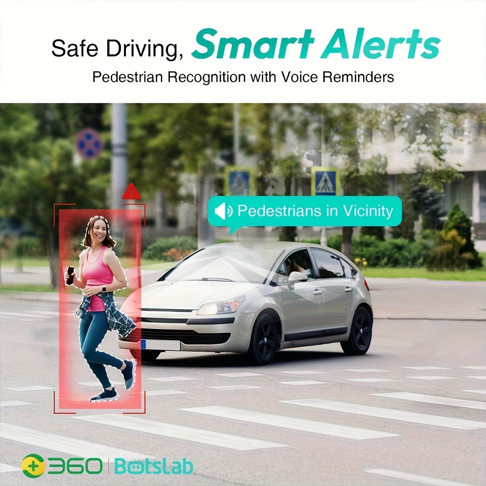Botslab G300H Pro 3K Dash Cam 140° Wide Angle Built-in WiFi GPS Night Vision Motion Detection Parking Mode WDR Loop Recording Smart Alerts, Optional Hardwire Kit & 32G SD Card