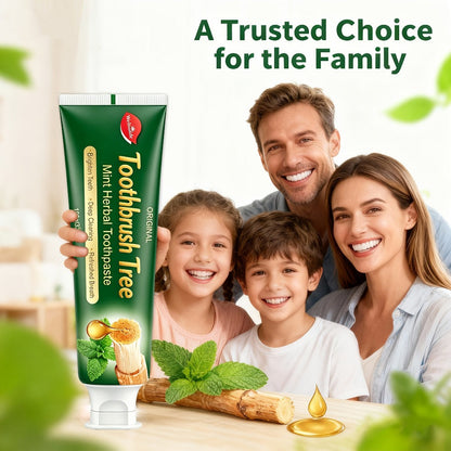 Natural Toothpaste 3-Pack – Herbal Mint Formula for Sensitive Gums & Teeth, Long-Lasting Freshness, Gentle Deep Cleaning Dental Care for Men & Women, Sleek Tube Design with Natural Ingredients