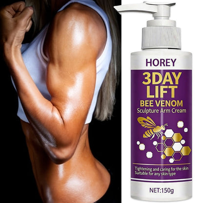 Bee Venom Firming Cream 150g – 3-Day Skin Tightening & Lifting Body Sculpting Lotion for Loose Sagging Arms, Belly, Thighs & Buttocks, Anti-Aging Moisturizer for Women