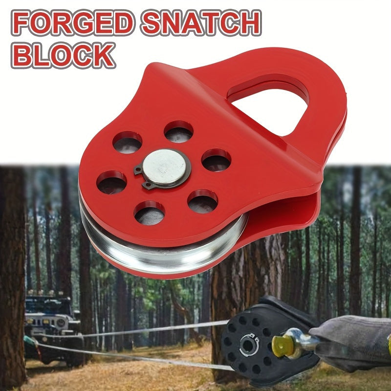 6-Ton Robust Winch Snatch Block, 13, 000 Lbs Load Capacity, Removable Surface, Made of Steel, Suitable for Trucks, Tractors, Atvs, Utvs, Perfect for Towing, Lifting, And Pulling in Off-Road Conditions