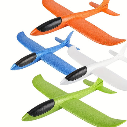 Foam Glider Airplane Toy for Kids – 17.5 Inch Large Throwing Foam Plane with 2 Flying Modes, 4 or 6 Pack | Best Outdoor Birthday Gift for Boys Ages 3-12