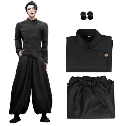 Jujutsu Kaisen Cosplay Costume Uniform – High School Satoru Gojo & Suguru Geto Outfit Set for Men, Anime Convention Halloween Gift, Sizes S to XXL
