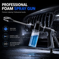 High-Pressure Car Wash Gun with Extended Spray Rod, Durable Hose Nozzle, Adjustable Spray And Leak-Proof Design, Suitable for Washing Trucks/Suvs/Rvs And Cleaning Driveways, Decks, And Gardens, Without Battery