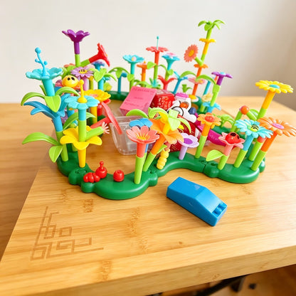 Flower Garden Building Toys for Kids 235 Pieces – STEM Educational Activity Brick Set Creative Floral Construction Toy for Boys & Girls Ages 3+, Best Birthday Easter Christmas Holiday Gift