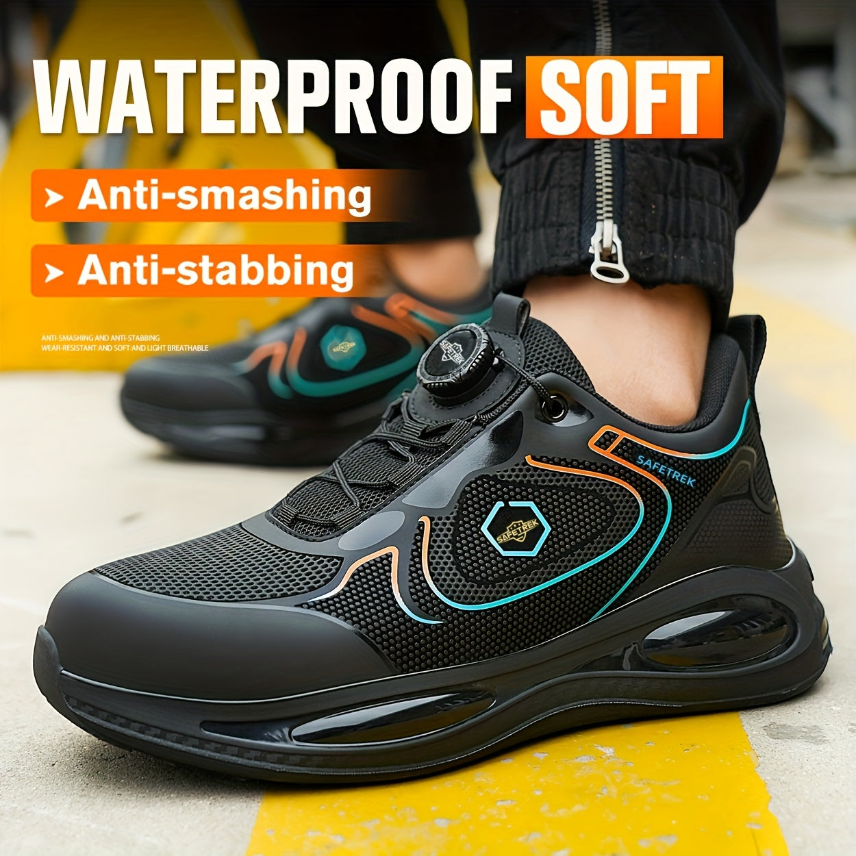 Men's Sneakers - Breathable Mesh & Non-Slip Sole 991013