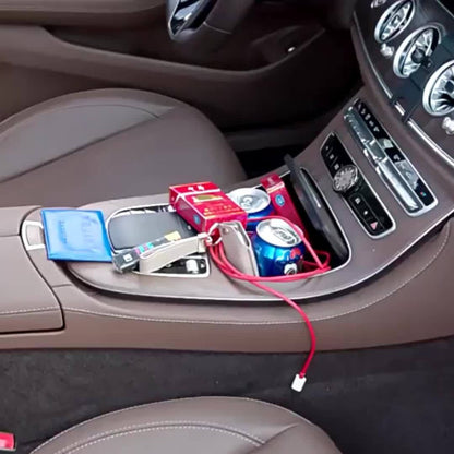 Car Seat Gap Organizer PU Leather – Side Filler Storage Box with Phone, Card, Key & Cup Holder, Non-Slip, Universal Fit, Front Seat Gap Pocket, 1pc or 2pc Set
