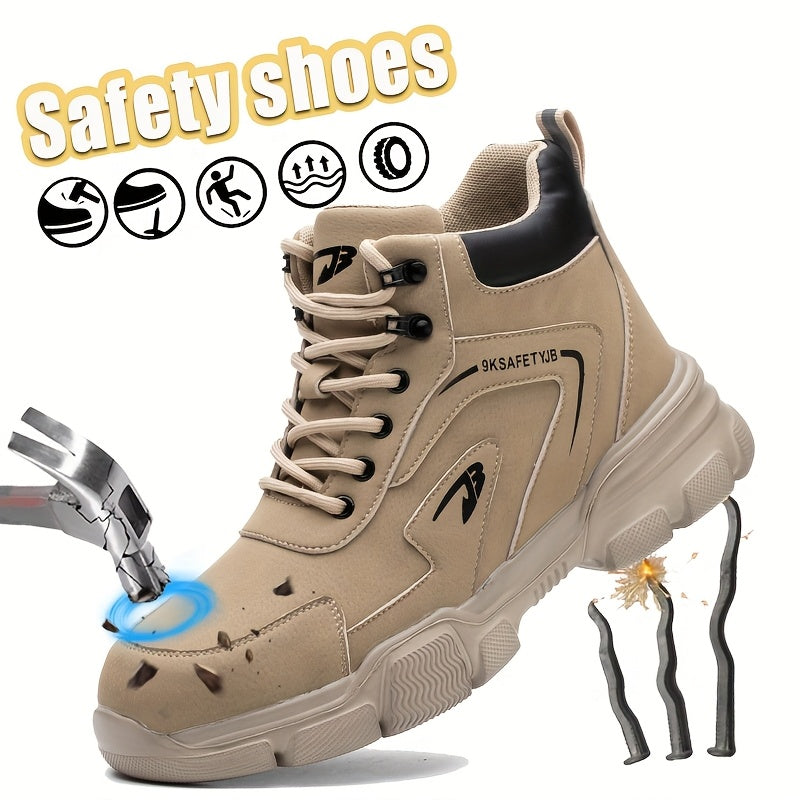 Men's Work & Safety Boots - Steel Toe Protection & Puncture Resistant 489509