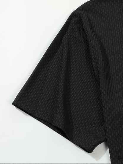 Men's Solid Color Shirt - Short Sleeve 770021