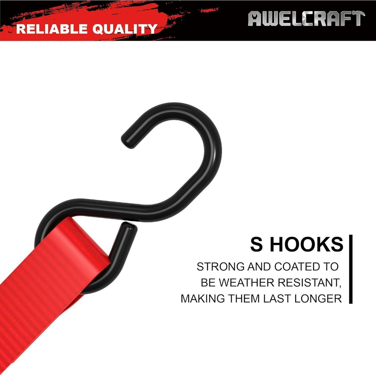 4-Pack Ratchet Tie Down Straps with 4 Soft Loops – 15FT, 1500 lbs Breaking Strength, Heavy Duty for Moving, Motorcycle, Lawn Gear, Multi-Color (Orange, Blue, Camo, Green, Red, Yellow)