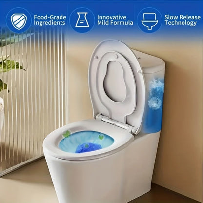Automatic Toilet Bowl Cleaner Tablets 9/36pcs - Low Odor Fresh Linen Lavender Pine Mix Scents, Powerful Stain Removal Long-Lasting Deodorizer, Safe for Plastic Surfaces, Easy Use for Home & RV Toilet