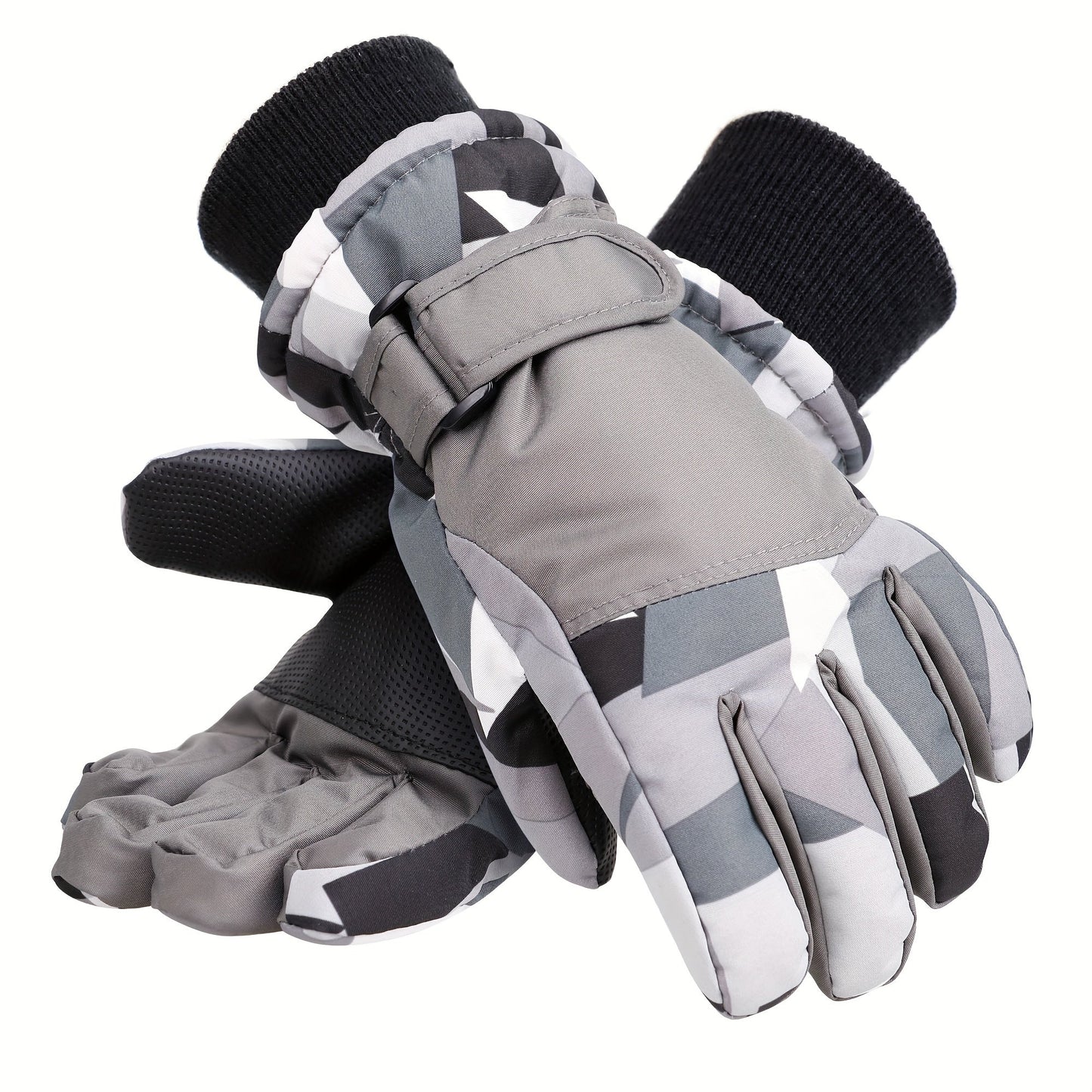 Winter Ski Gloves for Skiing & Cycling – Windproof Waterproof Thermal Gloves for Men & Women, Non-Slip Grip, Touchscreen Compatible, Cold Weather Outdoor Sports Gloves