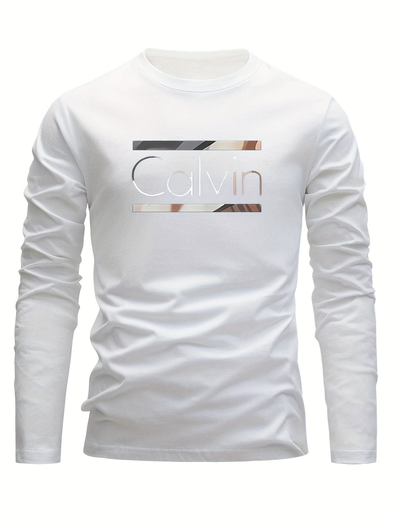 Men's Graphic Print T-Shirt - Crew Neck
