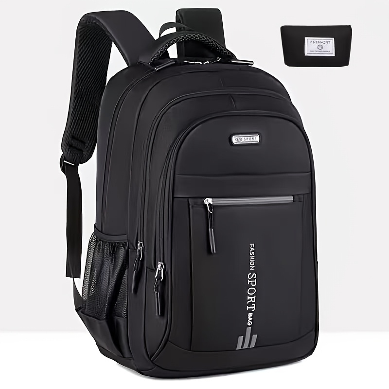 Business Travel Backpack for Men – Large Capacity Durable Nylon, Multi-Compartment, Adjustable Shoulder Straps, Dual-Purpose Campus & Work Bag | Available as Body Bag or Handbag & Shoulder Bag Set