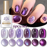 6pcs Purple