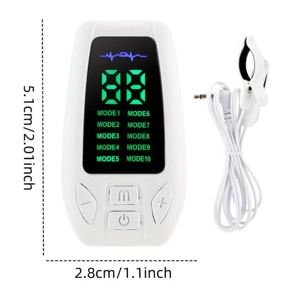 Sleep Aid Device EMS Microcurrent Therapy, Rechargeable Portable Insomnia Relief & Anxiety Reduction Device for Deep Sleep Improvement, 10 Modes Handheld Sleep Assistant for Adults
