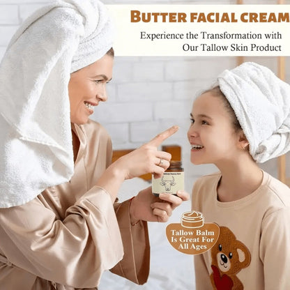 Grass-Fed Butter Whipped Moisturizing Cream 2pcs - Natural Honey-Infused Formula for Face & Body | Deep Hydration, Moisture Lock | Sensitive Skin | Men & Women | Handcrafted
