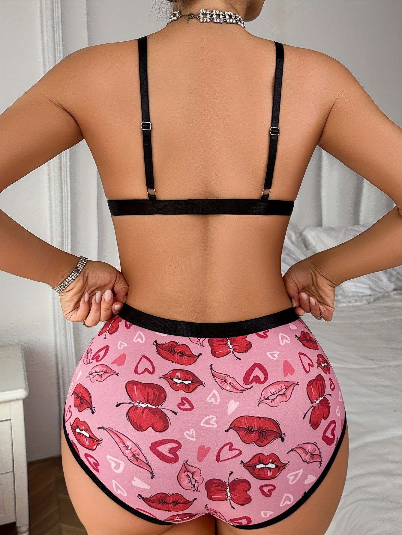 4-Pack Women's Bra and Panty Lingerie Set - Breathable Sport-Inspired Style