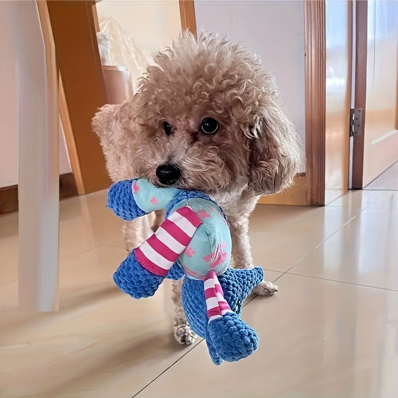 Dog Toy Gift Box 20pcs Chew Resistant Interactive Set - Variety Pack with Tug of War Rope Toys Squeaky Toys & More for Small Dogs, Random Assorted Styles, Perfect Dog Toy Bundle Gift for Puppies