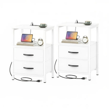 Floating Nightstand with Charging Station, Bedside Table for Bedroom detail image - detail view 3