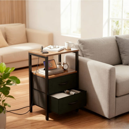 Floating Nightstand with Charging Station, Bedside Table for Bedroom detail image - detail view 8