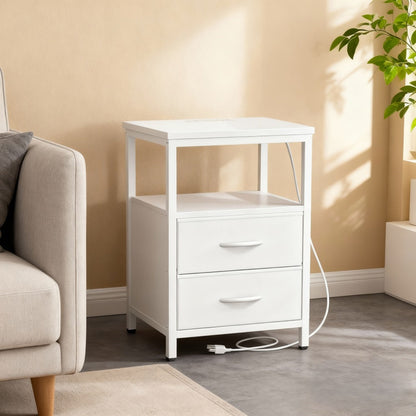 Floating Nightstand with Charging Station, Bedside Table for Bedroom detail image - detail view 9