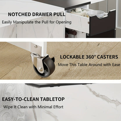 Foldable Dining Table, Family Dining Table for Work, Display, and Everyday Use in Kitchen detail image - detail view 15