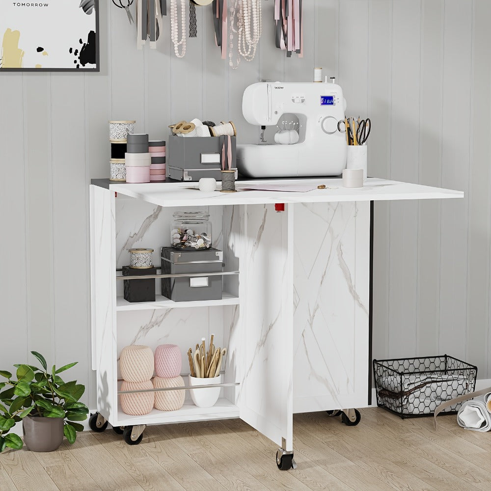 Foldable Dining Table, Family Dining Table for Work, Display, and Everyday Use in Kitchen detail image - detail view 16