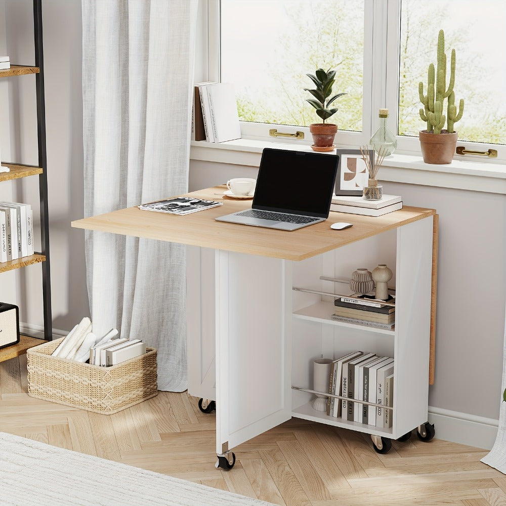 Foldable Dining Table, Family Dining Table for Work, Display, and Everyday Use in Kitchen detail image