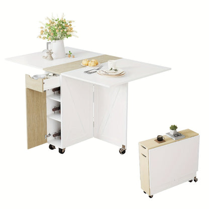 Foldable Dining Table, Family Dining Table for Work, Display, and Everyday Use in Kitchen detail image - detail view 7
