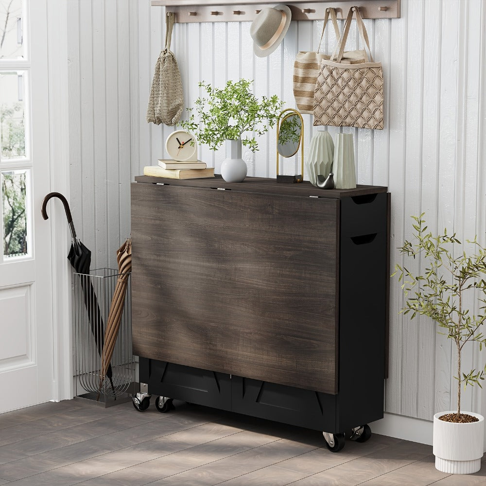 Foldable Dining Table, Family Dining Table for Work, Display, and Everyday Use in Kitchen detail image - detail view 8