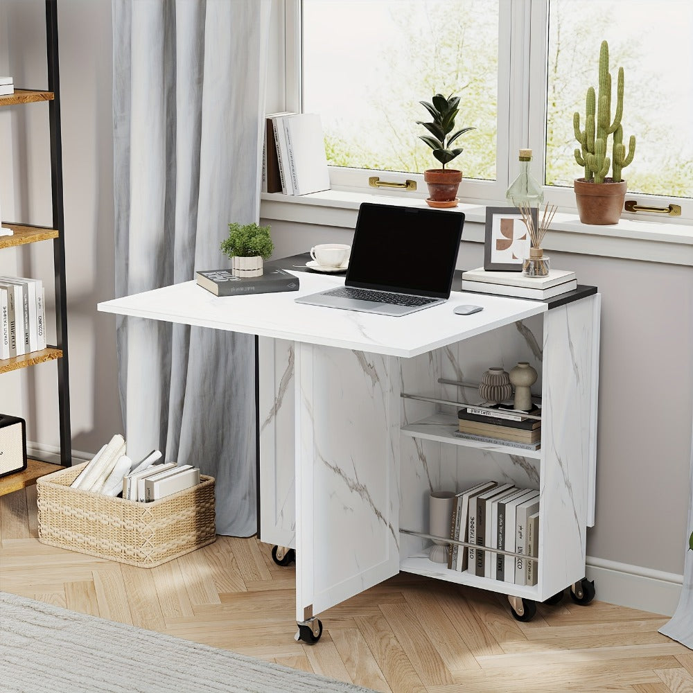 Foldable Dining Table, Family Dining Table for Work, Display, and Everyday Use in Kitchen detail image - detail view 9
