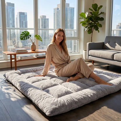 Floor Mattress, Foldable Tatami Sleeping Pad, Ultra-Soft Thickened Sofa Mattress shown in the main product view