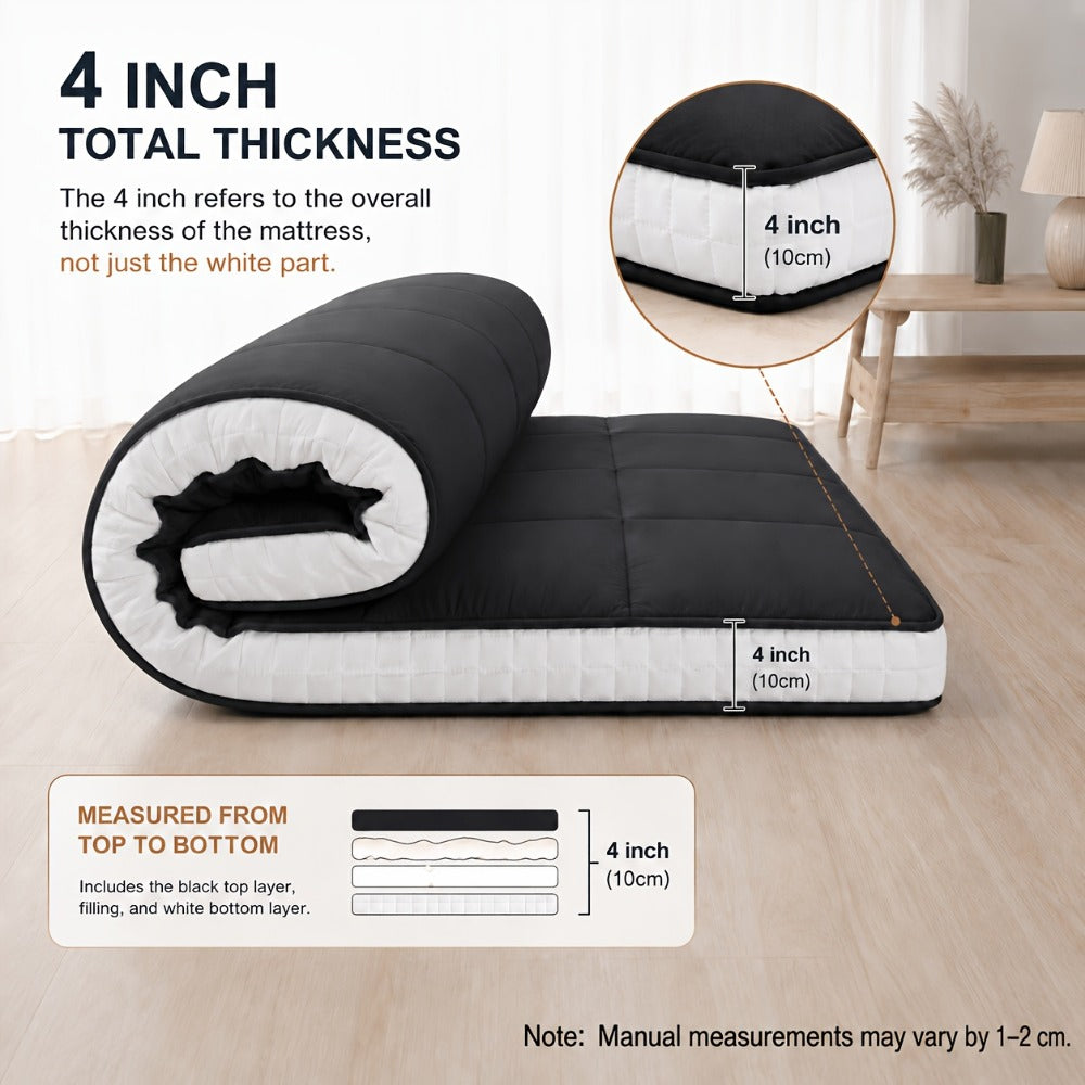 Foldable Floor Mattress with Memory Foam, Portable Guest Bed detail image - detail view 12