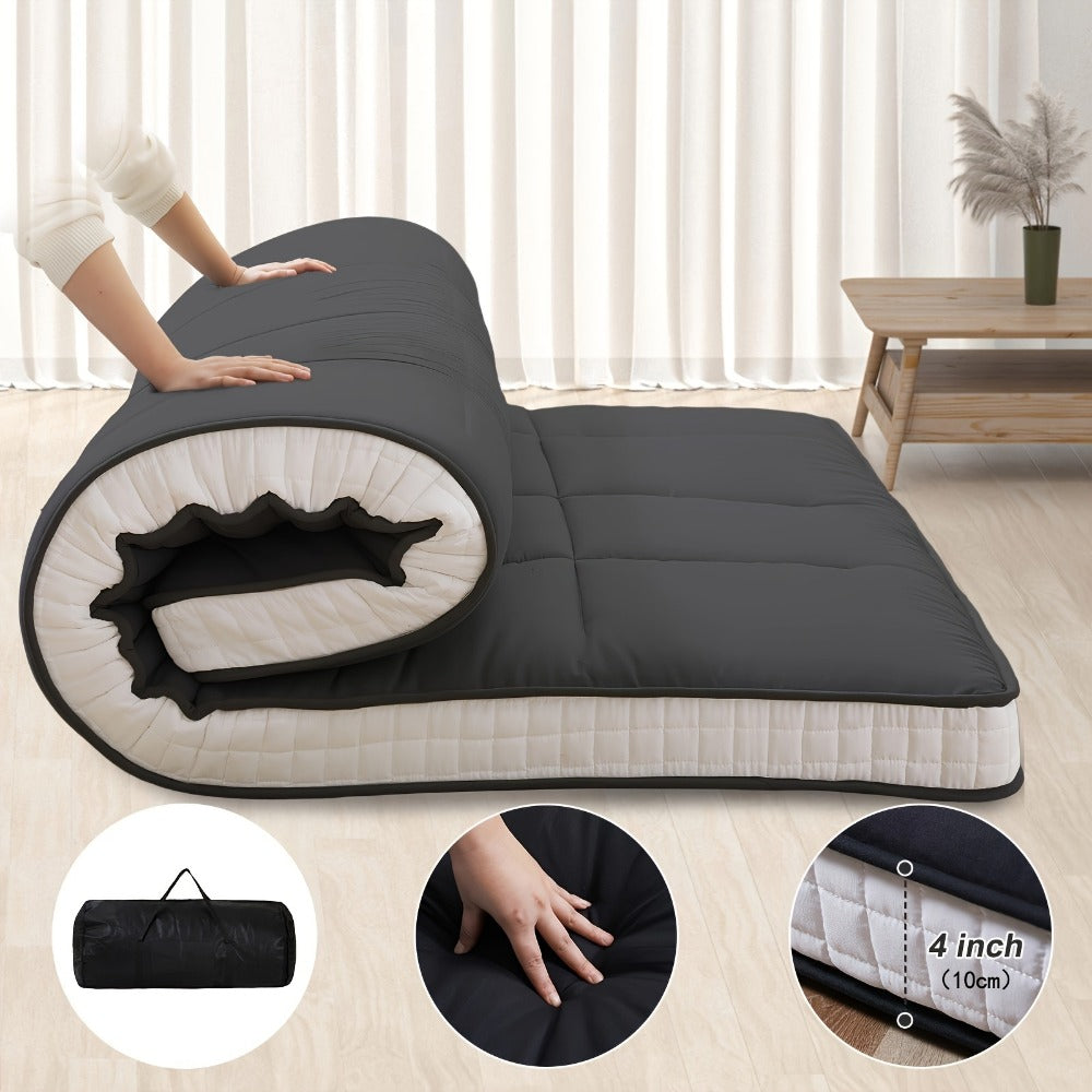 Foldable Floor Mattress with Memory Foam, Portable Guest Bed detail image