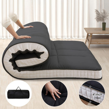 Foldable Floor Mattress with Memory Foam, Portable Guest Bed detail image