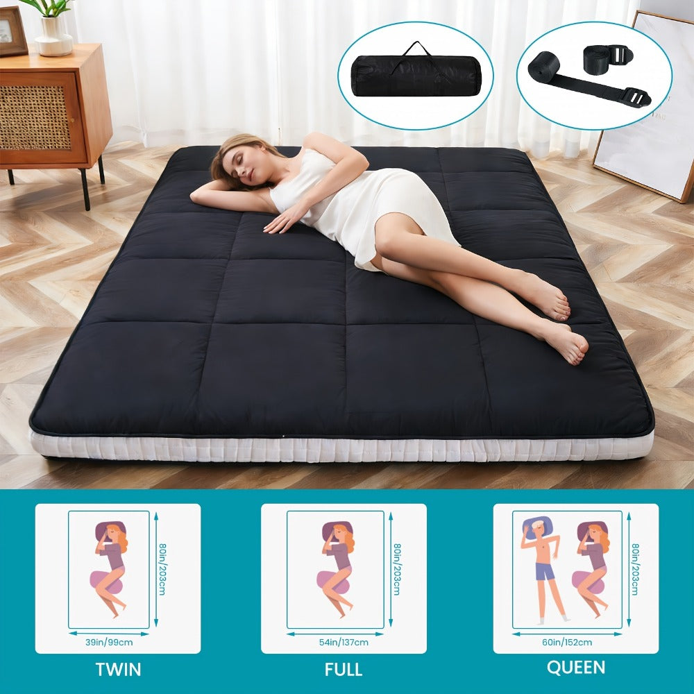 Foldable Floor Mattress with Memory Foam, Portable Guest Bed detail image - detail view 3