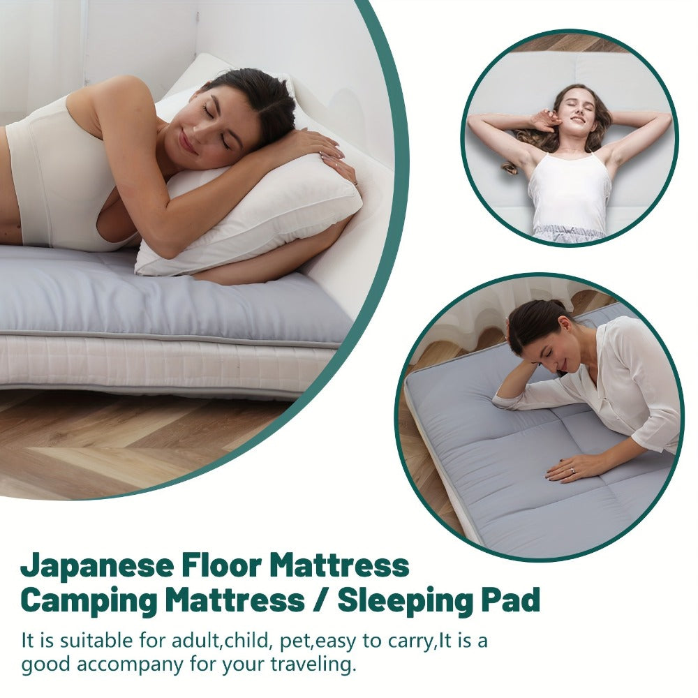 Foldable Floor Mattress with Memory Foam, Portable Guest Bed detail image - detail view 9