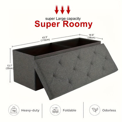 Ottoman shown in the 43in-Grey option