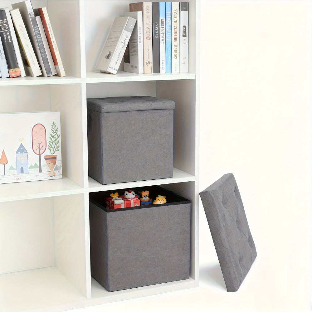 Foldable Heavy-Duty Ottoman with Hidden Storage for Living Room detail image - detail view 17