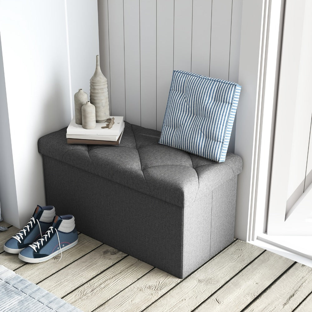 Foldable Heavy-Duty Ottoman with Hidden Storage for Living Room detail image - detail view 8