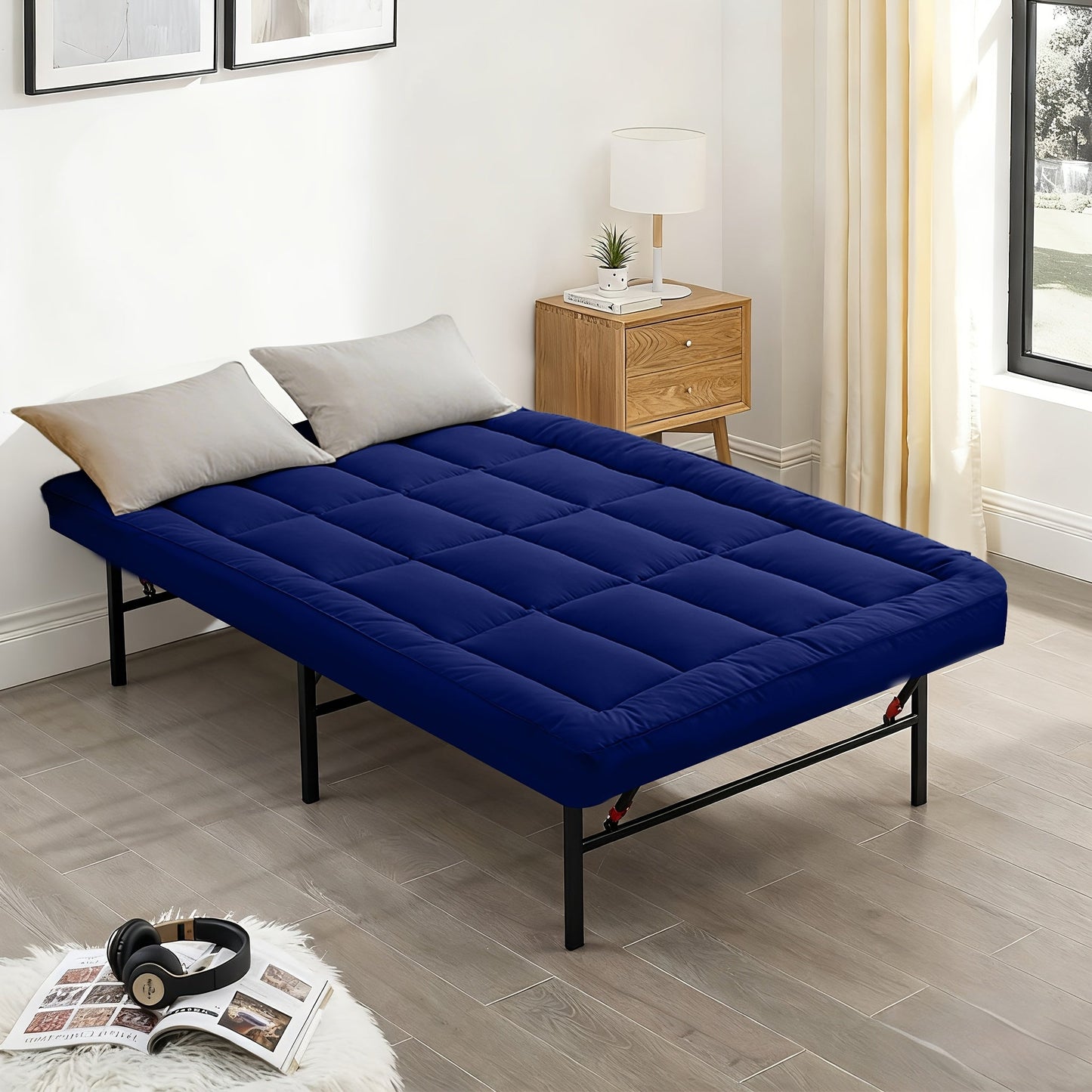 Mattress Toppers shown in the Blue 01, Full option